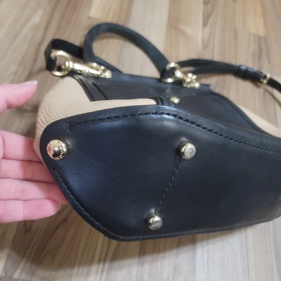 Coach Drifter Carryall In Colorblock Exotic Embossed Leather Black Animal Print - Picture 8 of 9